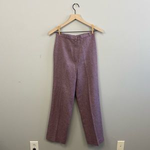 Vintage Wool blend High Waisted Tweed Trousers